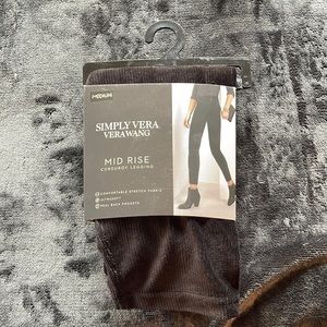 Women’s mid rise corduroy leggings